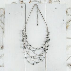 Sparkle Beaded Tier Necklace